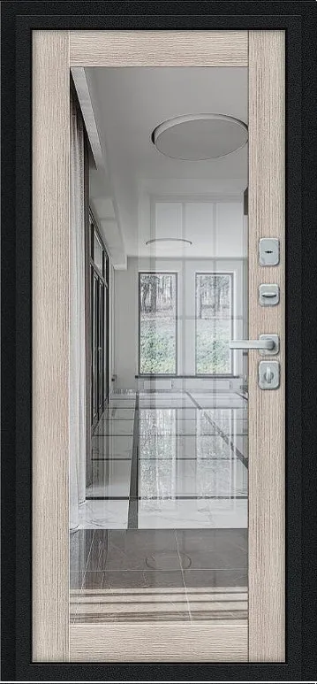 Товар Дверь Браво Thermo Флэш МФ/BChrome Букле черное/Cappuccino Melinga DIS007443