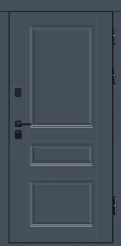Товар Дверь Термо-Доор Орегон графит(черная фурнитура) (квартира) DIS007541